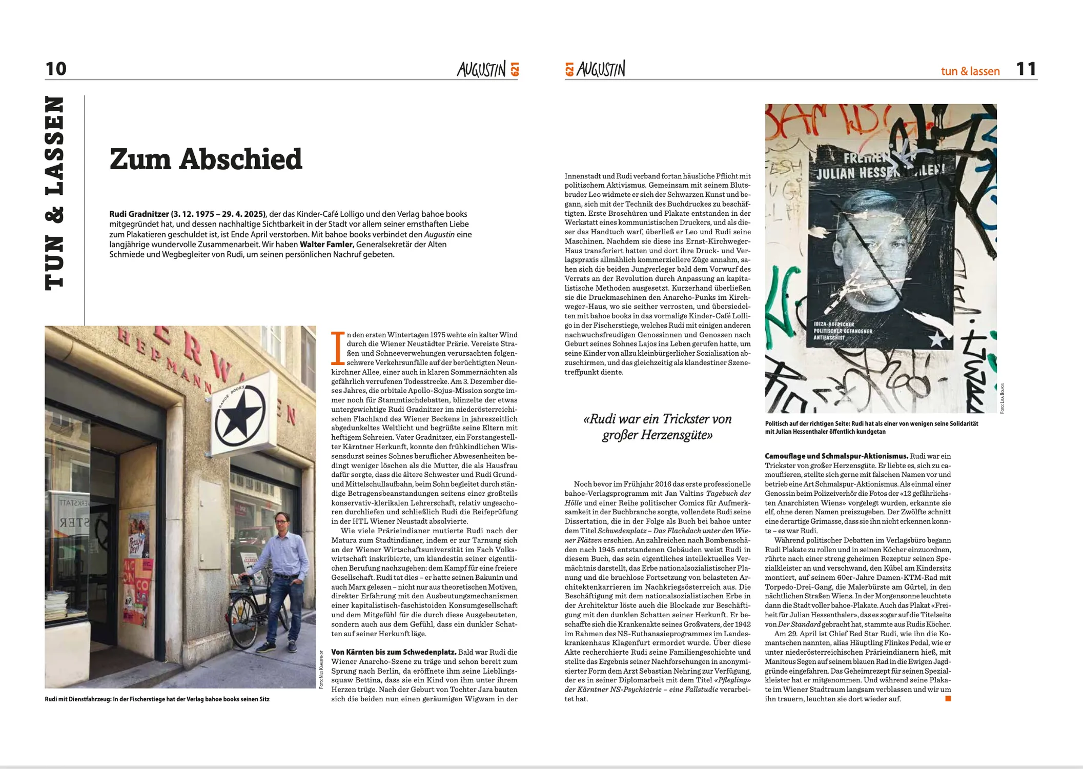 Bild zum Beitrag ««Ein Trickster von grosser Herzensgüte»: Nachruf auf Rudi Gradnitzer»