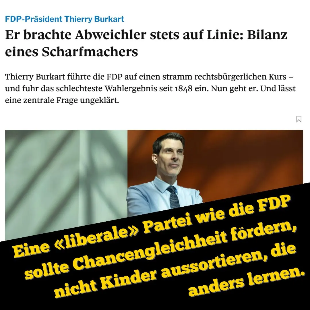 Bild zum Beitrag «Liberal sein heisst, jedem Kind eine Chance geben»