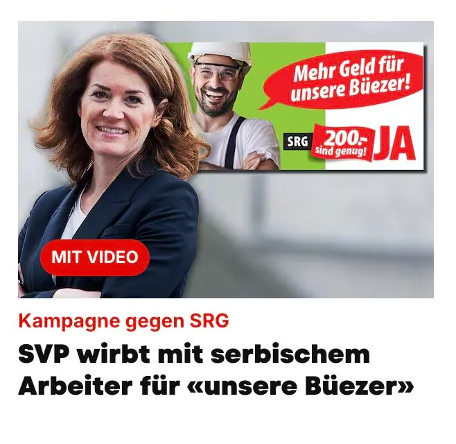 Bild zum Beitrag «Der Fake-Büezer der Halbierungs-Initiative»