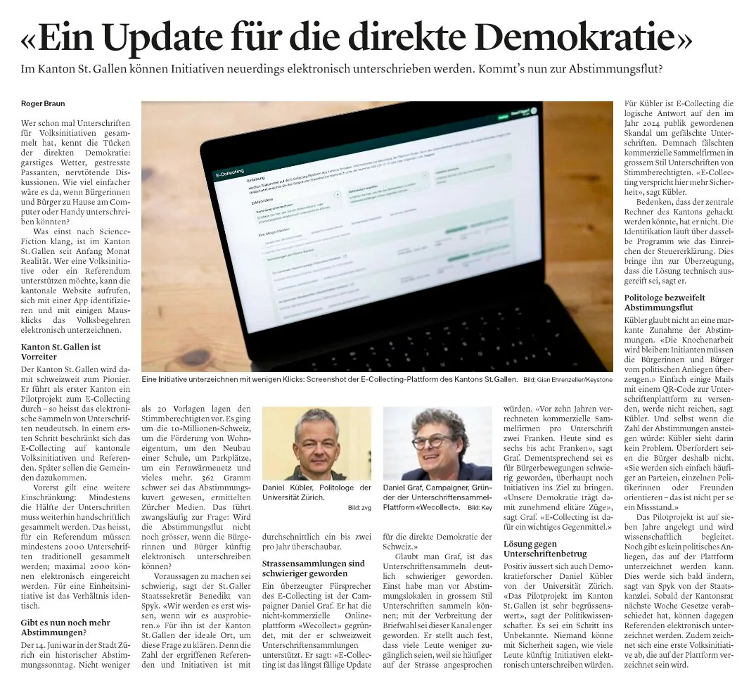 Bild zum Beitrag «Demokratie funktioniert auch auf dem Smartphone»
